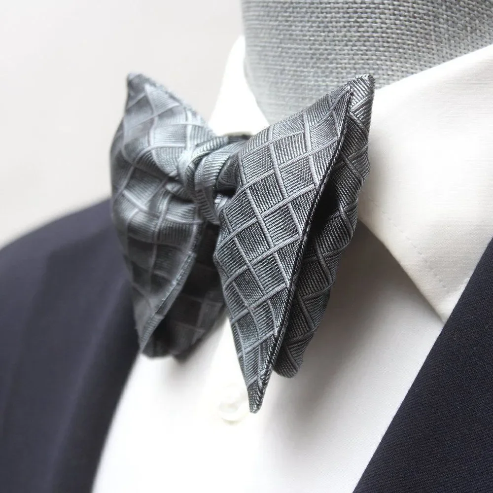 Men's Self tied Bow Tie Silk Bowtie big‎ bow tie Butterfly Bow tie S566